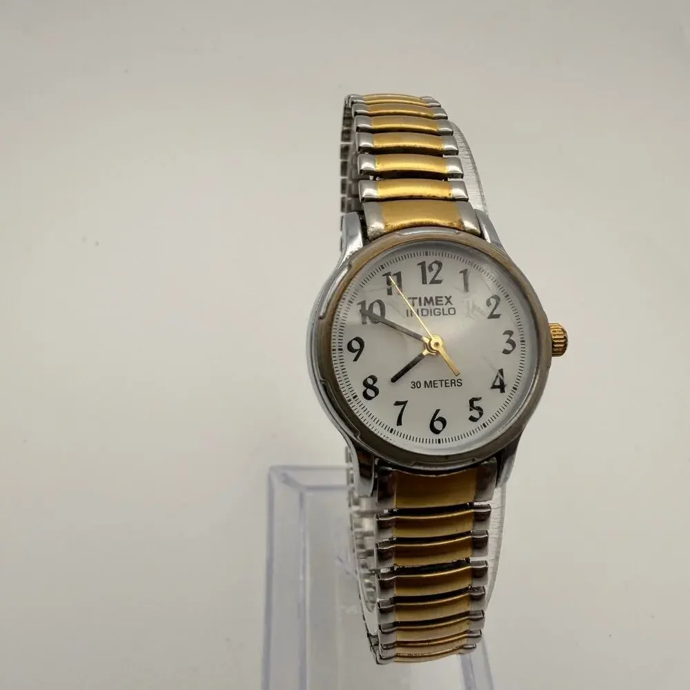 Timex Indiglo Two-Tone Women's Dress Watch - Elegant & Functional